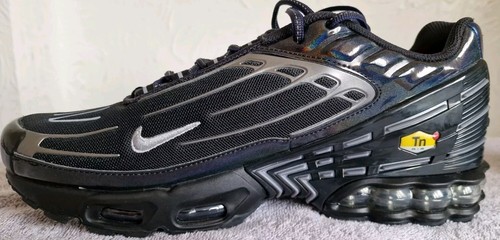 Nike Air Max Plus TN3 Size 9.5UK Black/ Royal Deep Blue/ Metallic Silver - Picture 16 of 20
