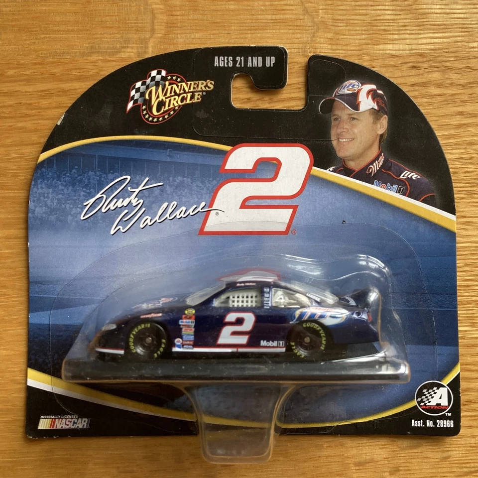 WINNERS CIRCLE RUSTY WALLACE MILLER LITE 2004 2005 1:64 NASCAR RACE CAR SET OF 3 - Image 4 of 4