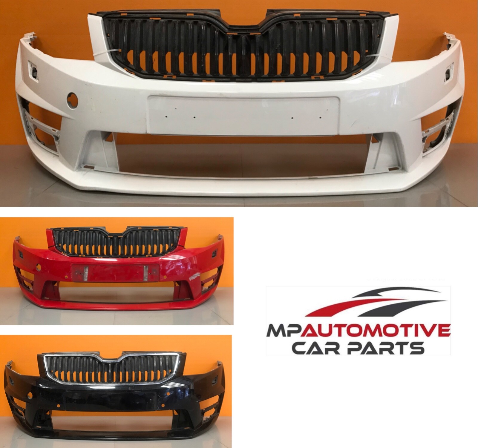 +SKODA OCTAVIA Vrs 2014-17 GENUINE FRONT BUMPER each