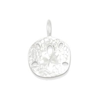 925 Sterling Silver Sand Dollar Charm Pendant - 19x27mm 2.23 Grams on sale 925 Sterling Silver Sand Dollar Charm Pendant - 19x27mm 2.23 Grams on sale
