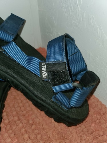 Teva 1536 Womens 9 Medium Blue Slip On Ankle Strap Walking Hiking Sandals Shoes - Picture 4 of 8