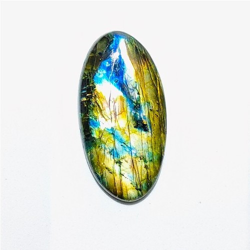 Labradorite Stone Natural Blue Labradroite Cabochon Gemstone 56 Cts. ME-13189 - Picture 3 of 4