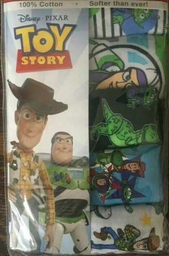 Disney-Pixar Toy Story Boys 5 Pair Pack Brief Underwear Size 4 - 6 Soft Cotton - Picture 8 of 23