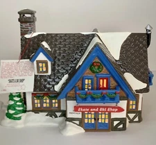 Dept 56 The Original Snow Village Ski & Skate Shop #54674 Old Stock w/Box