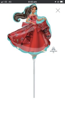 200 Disney Prinzessin Anagramm lizenzierte Microfoil Elena von Avalor Stabballons