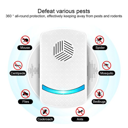 5pc Pest Repeller Ultrasonic Insect Reject Electronic Mouse Rat Mosquito Control - Picture 10 of 17