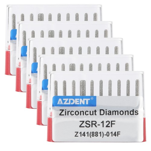 Dental High Speed FG Diamond Burs Cutting Zirconia Ceramic Friction Grip 1.6mm - Picture 60 of 124