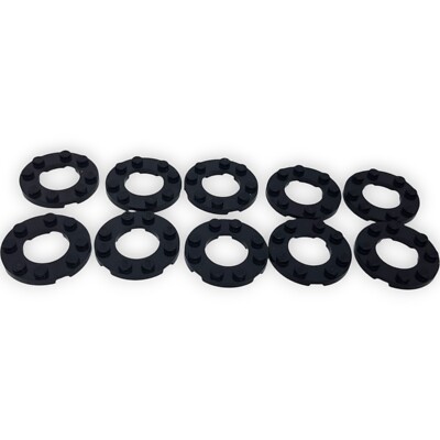 LEGO Rund Platte Round 4x4 mit Loch 10x Schwarz Brick 11833 Scheibe Ersatzteil