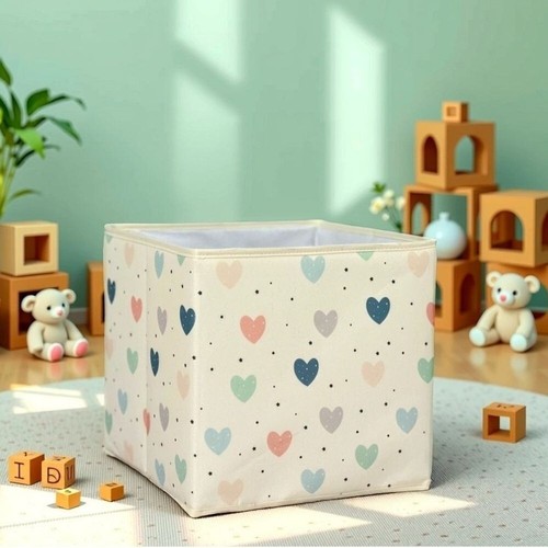 Prendi Home Faltbare Aufbewahrungsbox – Offene Stoffbox - 30x30x30 cm - KK.054 - Bild 2 von 3