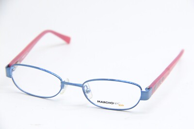 NEW MARCHON NYC KIDS HAYLEY BLUE PINK 320 AUTHENTIC EYEGLASSES 44-16