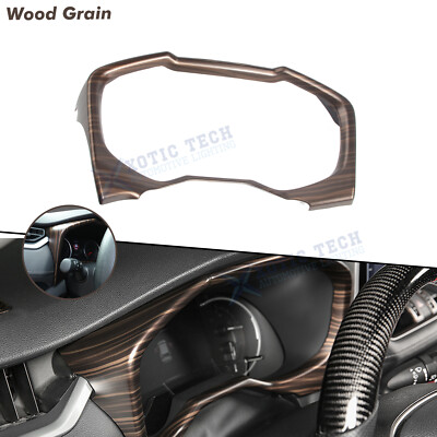 For Toyota RAV4 2019-2025 Wood Style Dashboard Instrument Surrounding Cover Trim
