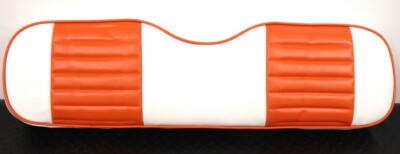 Orange/White Two-Tone Golf Cart Seat Covers  EZGO MEDALIST /TXT 94-13/ RXV 