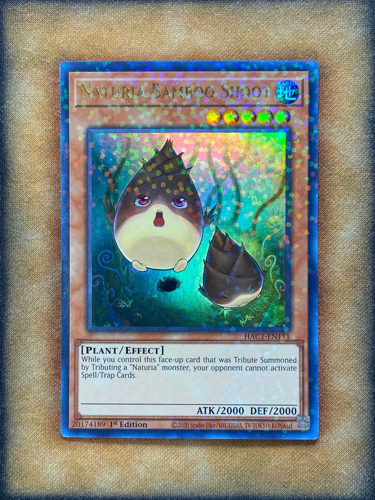 Yugioh Naturia Bamboo Shoot HAC1EN111 Duel Terminal Ultra Rare 1st Ed