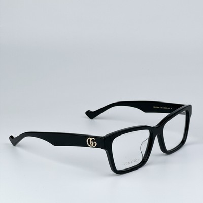 Gucci Women AUTHENTIC Eyeglasses Black Demo Rectangle 