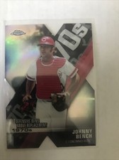 2020 Topps Chrome Decade of Dominance Die Cut #DOD-6 Johnny Bench Cinci Reds