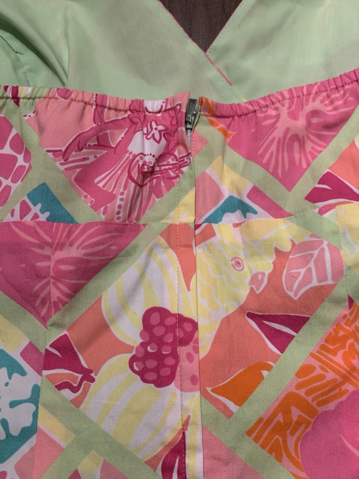 Lilly Pulitzer Vintage Monkey Patchwork Halter Dr… - image 6