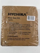 Hole Saw Set HYCHIKA 19 Pcs Hole Saw Kit with 13Pcs Saw Blades, 2 Mandrels, 2 