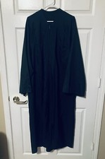 Black Graduation Gown Standard Unisex 5 9 -5 11