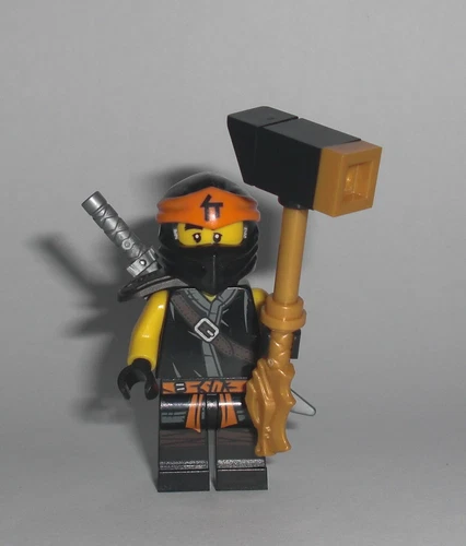 LEGO Ninjago - Cole - Figur Minifig Pyro Ninja schwarz Offroad Bike 70672 70678