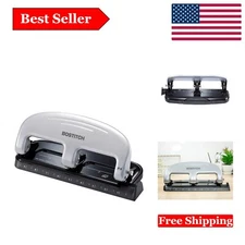 Office EZ Squeeze 3-Hole Punch — Effortless, Jam-Free, Durable