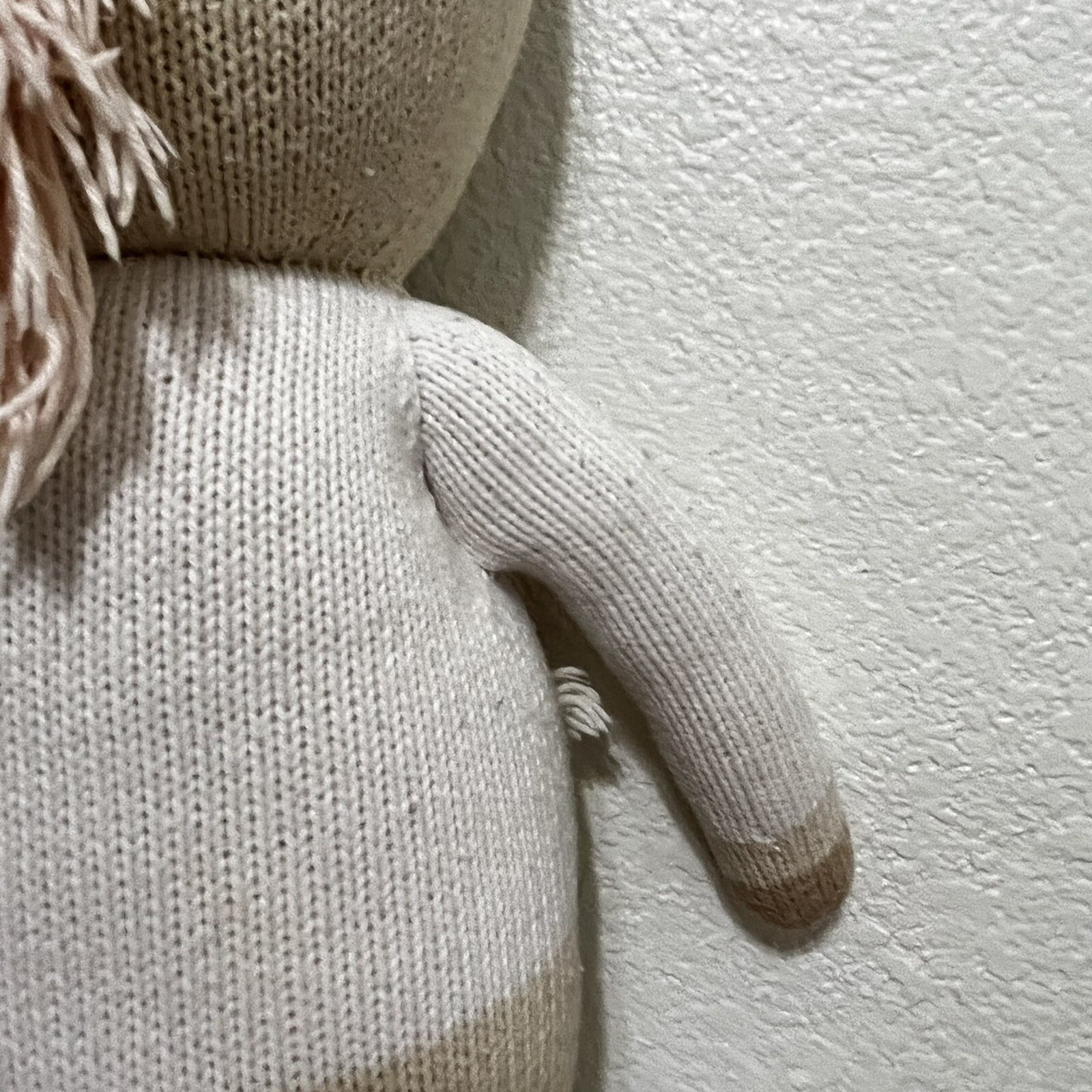 Cuddle + Kind Zara the Unicorn Plush Knit Handmade Doll Stuffed Animal 20" thumbnail 14