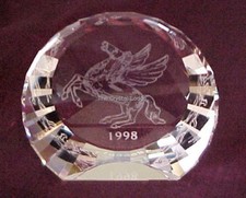 SWAROVSKI PEGASUS DISC PAPERWEIGHT 60MM RARE USA EXCL 9409060000 MINT BOXED RETD