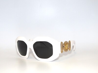 Versace VE4424U White Sunglasses Versace VE4424U L (56 - 18) with Grey lenses and White frame  main image 2