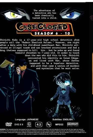 ANIME DVD Detective Conan:Case Closed Season 6-10 English sub DVD