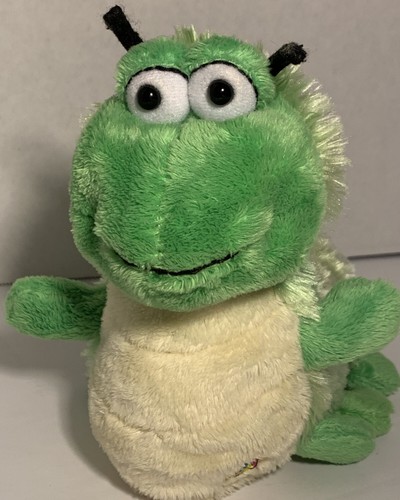GANZ WEBKINZ Green Yellow 10" CATERPILLAR Beanbag Plush HM434 No Code retired