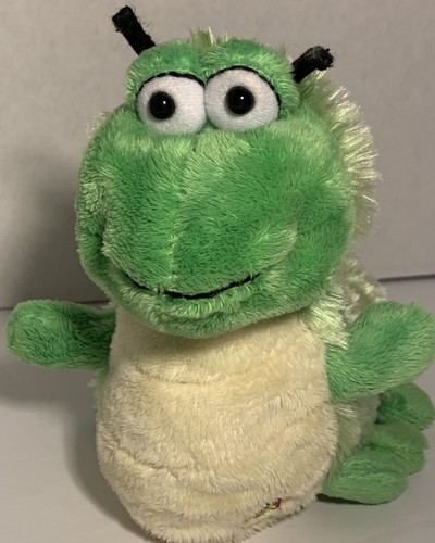 GANZ WEBKINZ Green Yellow 10" CATERPILLAR Beanbag Plush HM434 No Code retired - Picture 1 of 7