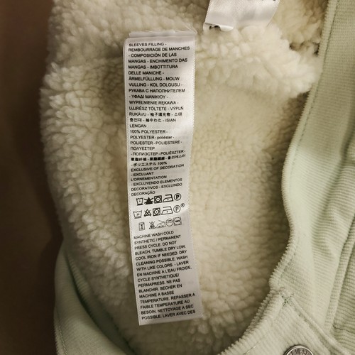 Levi's Premium Cord Sherpa Trucker Jacke Damen S Mist Green - Bild 11 von 15