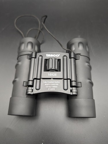 Tasco 10x25 Binoculars Fully Coated Optics 303FT/1000YDS 101M/1000M #168RB - Picture 8 of 10