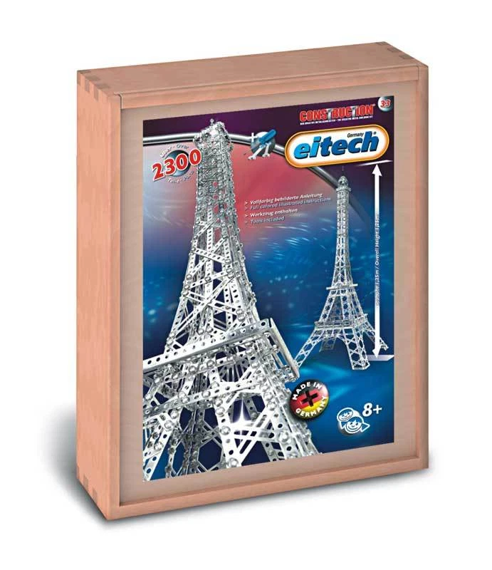 Deluxe Eiffel Tower Eitech C33 Metal Building Construction Toy Steel Model - Image 4 of 4