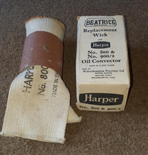 Stoppino di ricambio vintage Beatrice Harper per riscaldatore a paraffina