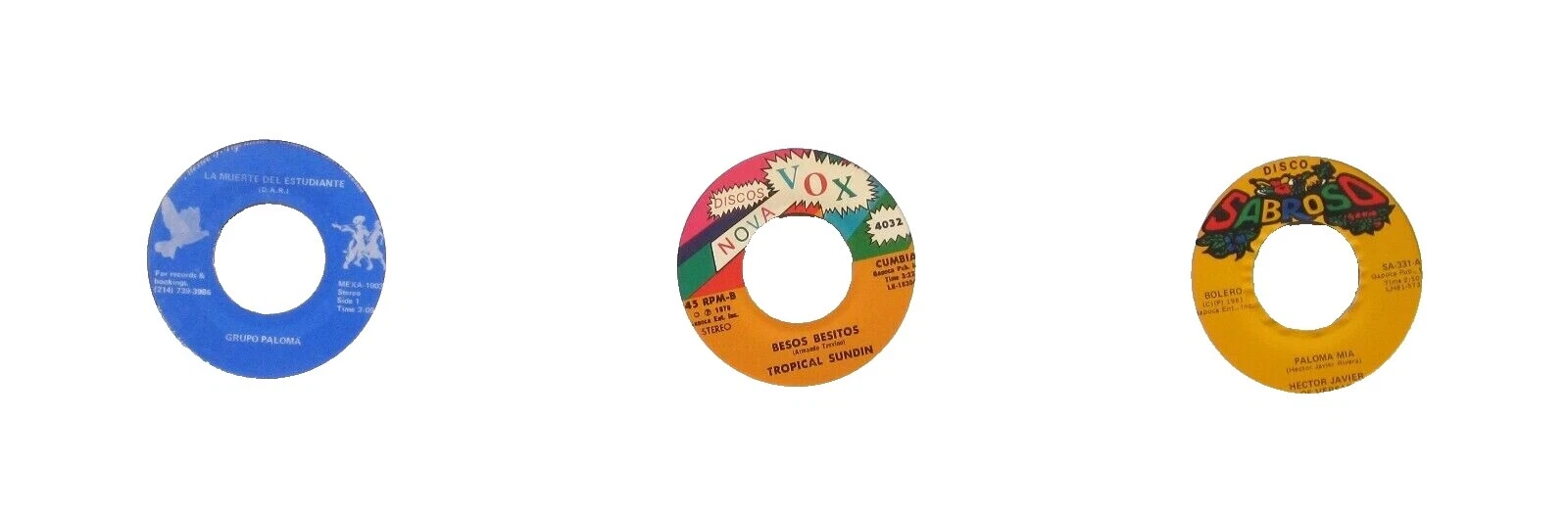 Excellent (EX) Condition Latin 45 RPM Speed Vinyl Records