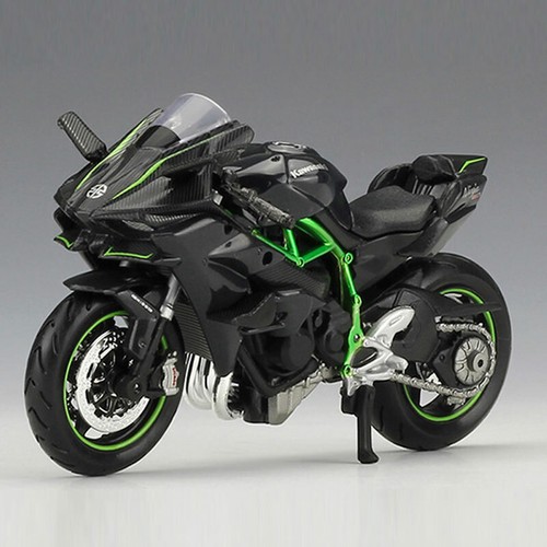 1/18 Scale Kawasaki Ninja H2 R Motorcycle Model Diecast Bike Toy Gift Collection - Picture 1 of 8