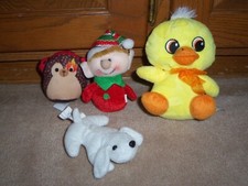 SET OF 4 MINI PLUSH STUFFED TOYS
