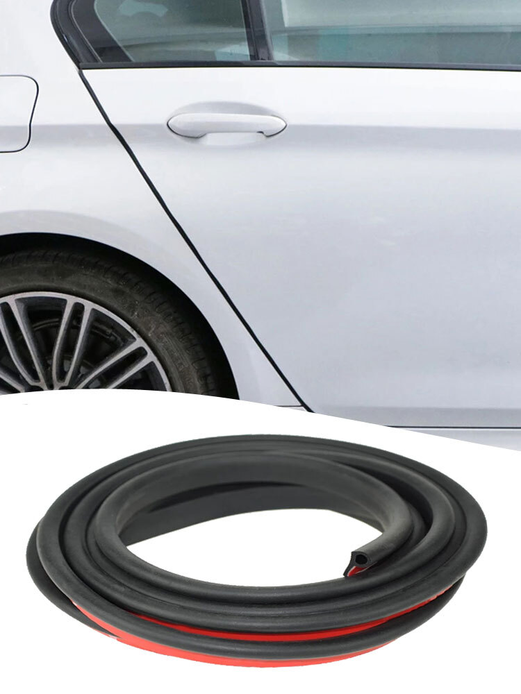 2M P Shape Car Door Noise Insulation Soundproofing Seal Strip Rubber