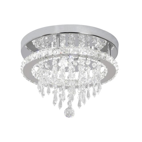 moderno Cristallo Lampadario Plafoniera LED a Soffitto a Sospensione salotto 29W - Foto 1 di 14