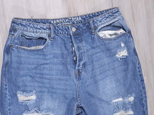 Vanilla Star Women's Jeans - Mid Rise Skinny - Size 15 - Distressed 32" X 26" - Picture 3 of 9