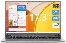 SGIN Laptop 17.3 Zoll 8GB DDR  RAM 512GB SSD ...