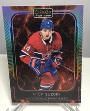 2021-22 O-Pee-Chee Nick Suzuki Platinum Hot Magma/499
