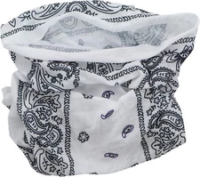Motique Accessories Paisley Bandana Neck Gaiter Tube Headwear