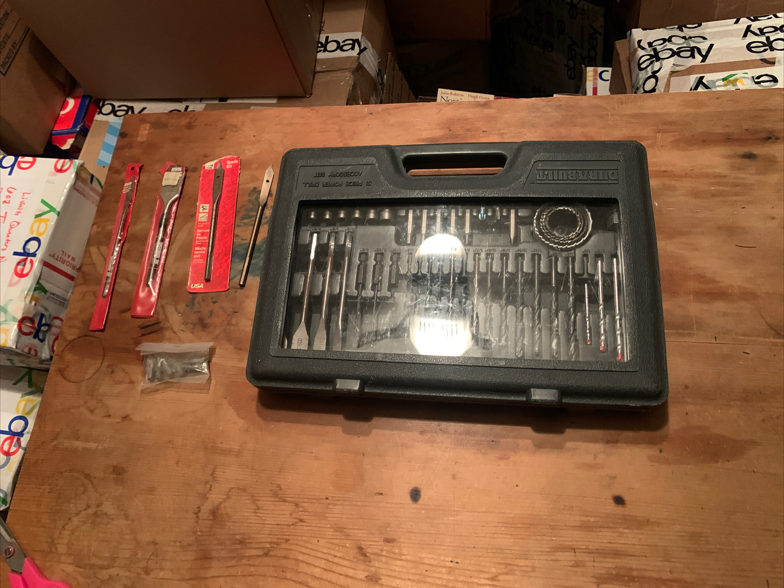 Durabuilt Power Drill Bits Kit Model 650379 45 Piece Kit Some Missing Some Extra