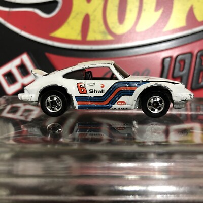 Vintage Hot wheels 1974 PORSCHE 911 Turbo 6 Black Wall Tires Hong
