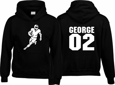 Personalisierter Super Bowl Spieler Hoodie Gamer Hoody Sport Pullover Geschenk Gaming Top