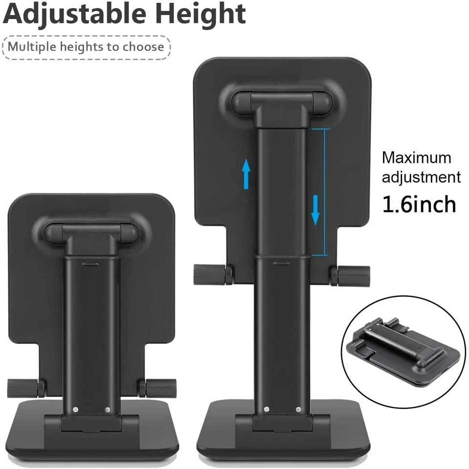 Adjustable Desk Stand Holder Cradle For iPhone Samsung Cell Phone Tablet - Image 3 of 4