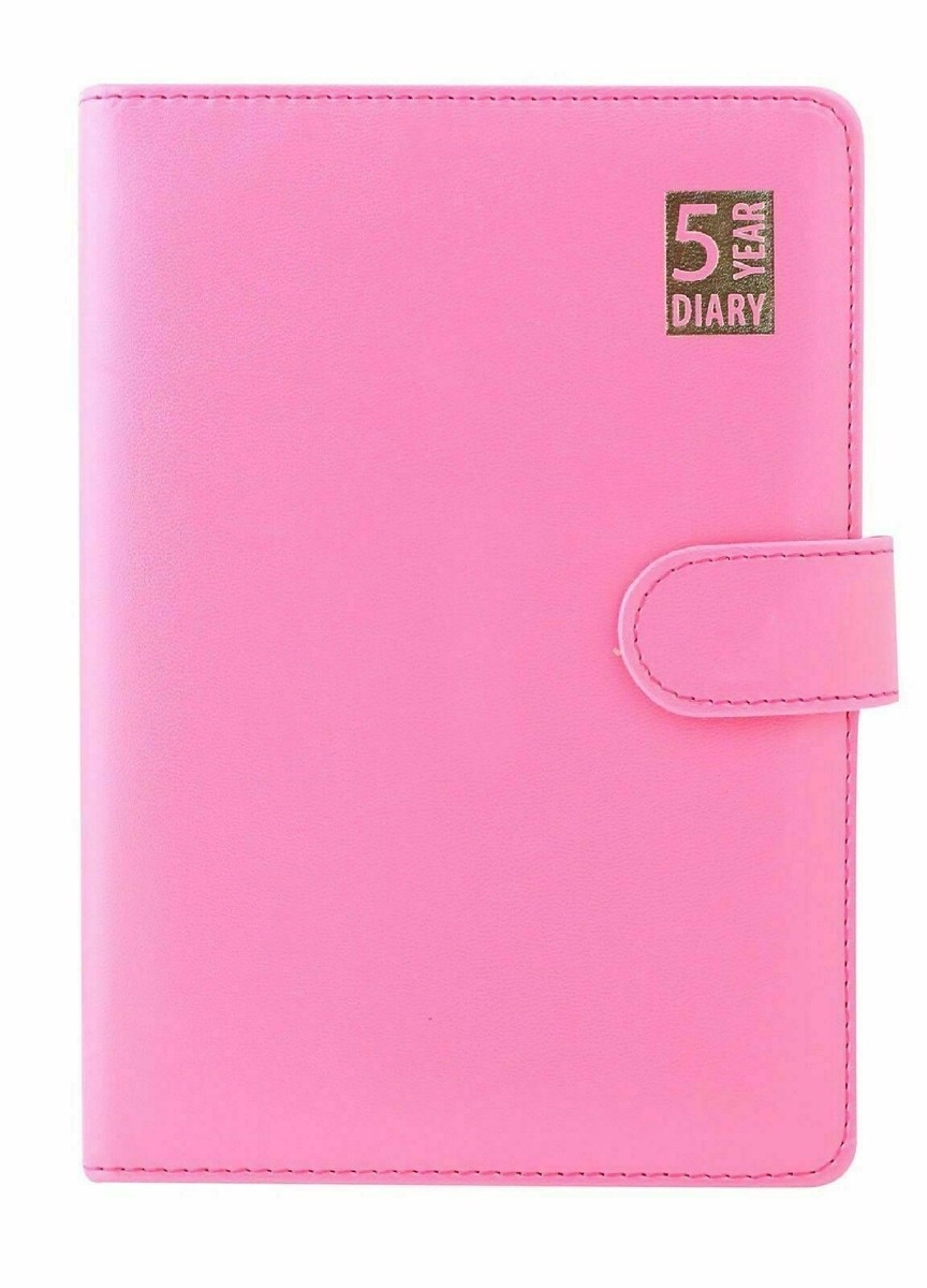 Five (5) Year Undated Diary Leather Look A5 Day Per Page Padded Magnetic Closure | UK - Foto 8