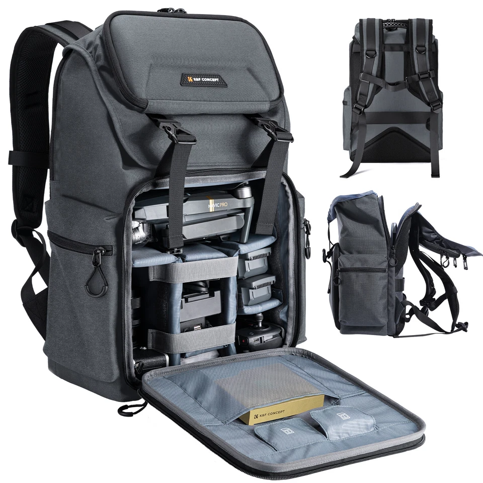 K&F Concept 25L Camera Backpack DSLR/SLR Mirrorless Hard Shell Bag Case for Sony - Image 2 of 4