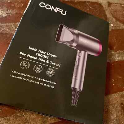 CONFU Ionic Hair Dryer 1800W NEW IN BOX Home Use or Travel